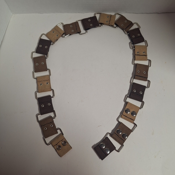 Brown and Tan Women's Belt - Picture 2 of 3